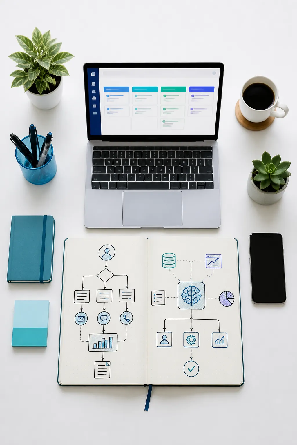 AI automation strategy planning workspace